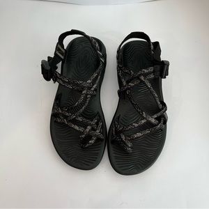 Chaco ZX2 Women's Waterproof Sports Sandals Women's Size 8 Black Gray Straps